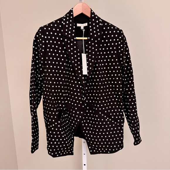 SEI Tailored blazer embellished w/ crystals size 0 NWT - Picture 3 of 6